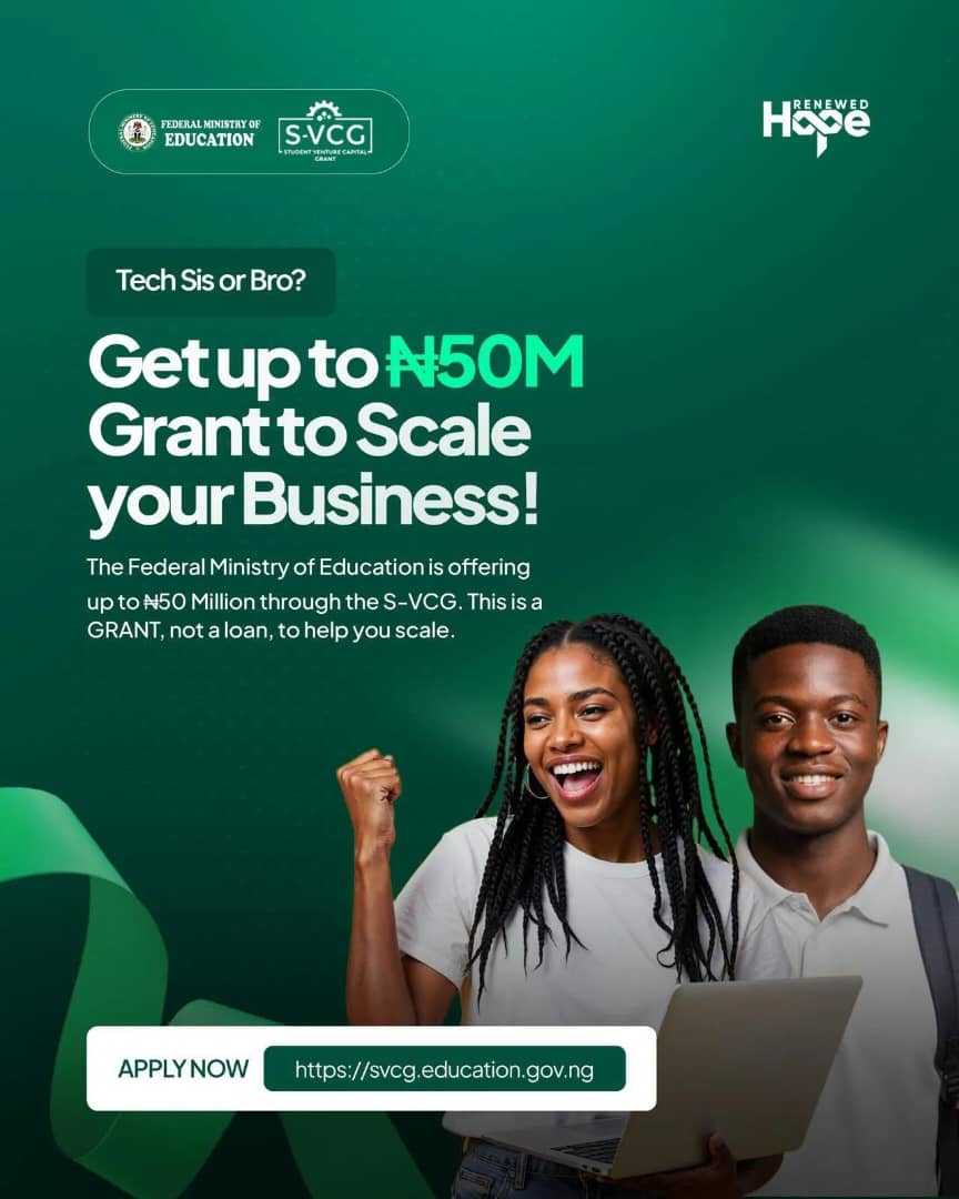 Nigeria’s Next Moonshot: How the ₦50 Million Student Venture Capital Grant Is Transforming Innovation in Tertiary Institutions